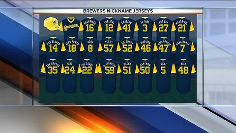 Brewers unveil nickname jerseys