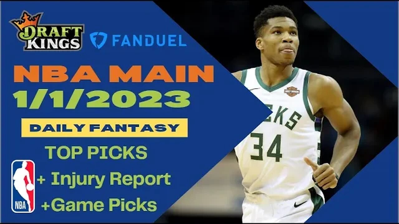 Dreams Top Picks NBA DFS Today Main Slate 1/1/23 Daily Fantasy Sports Strategy DraftKings FanDuel