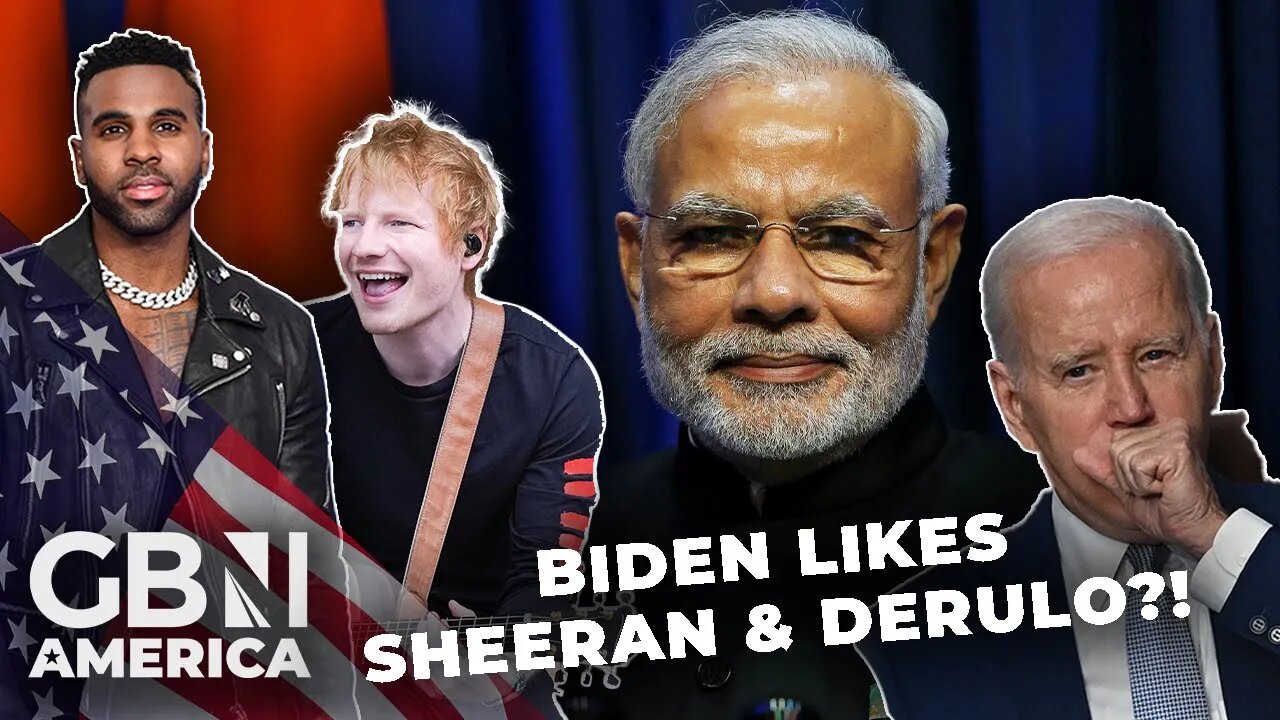 Biden applauds performances of Jason Derulo & Ed Sheeran? | G20 arrival in New Delhi