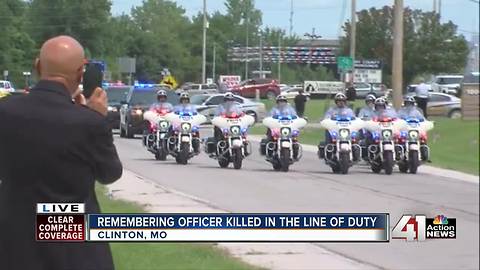 Brother eulogizes fallen Clinton officer
