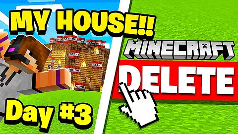 Last To DELETE Minecraft Wins $1,000 - Challenge