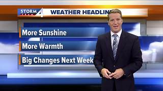 Sunshine, warmer temps Thursday