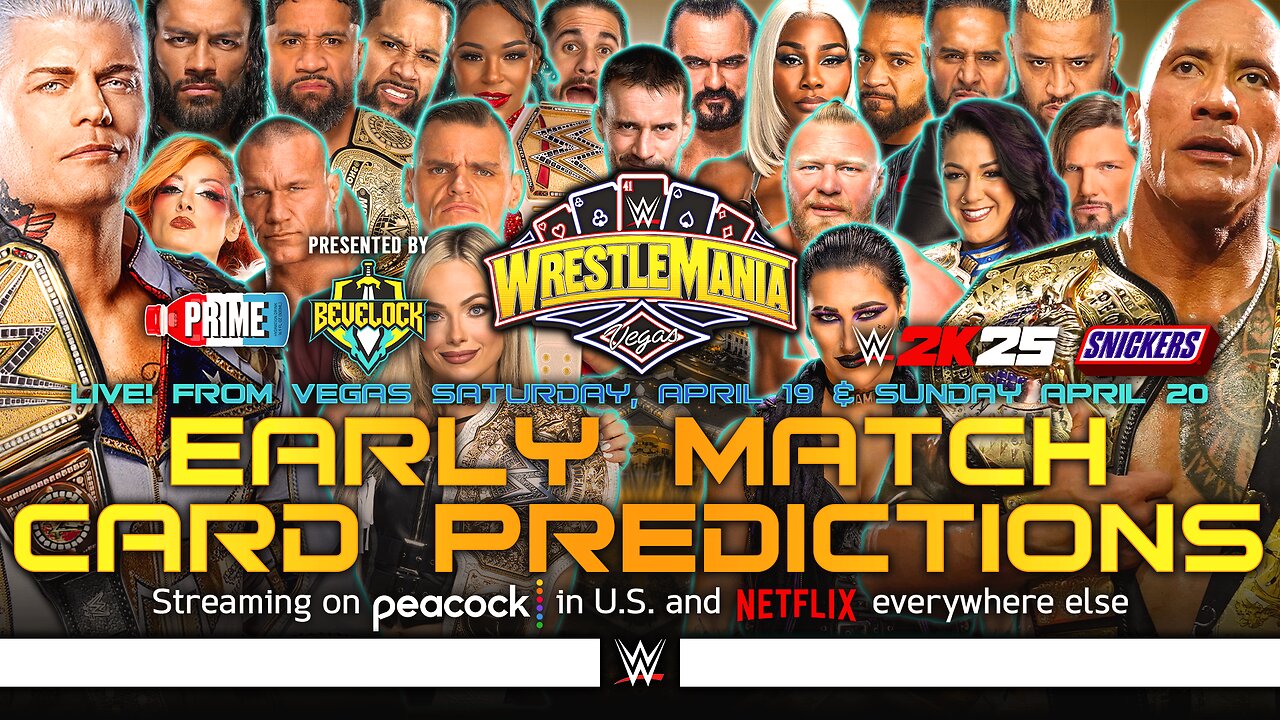 WWE WrestleMania 41 - Match Card Predictions