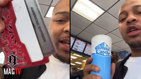 Bow Wow Flexes His AMEX Platinum Card While Dining At White Castle For His 36th B-Day! 💳