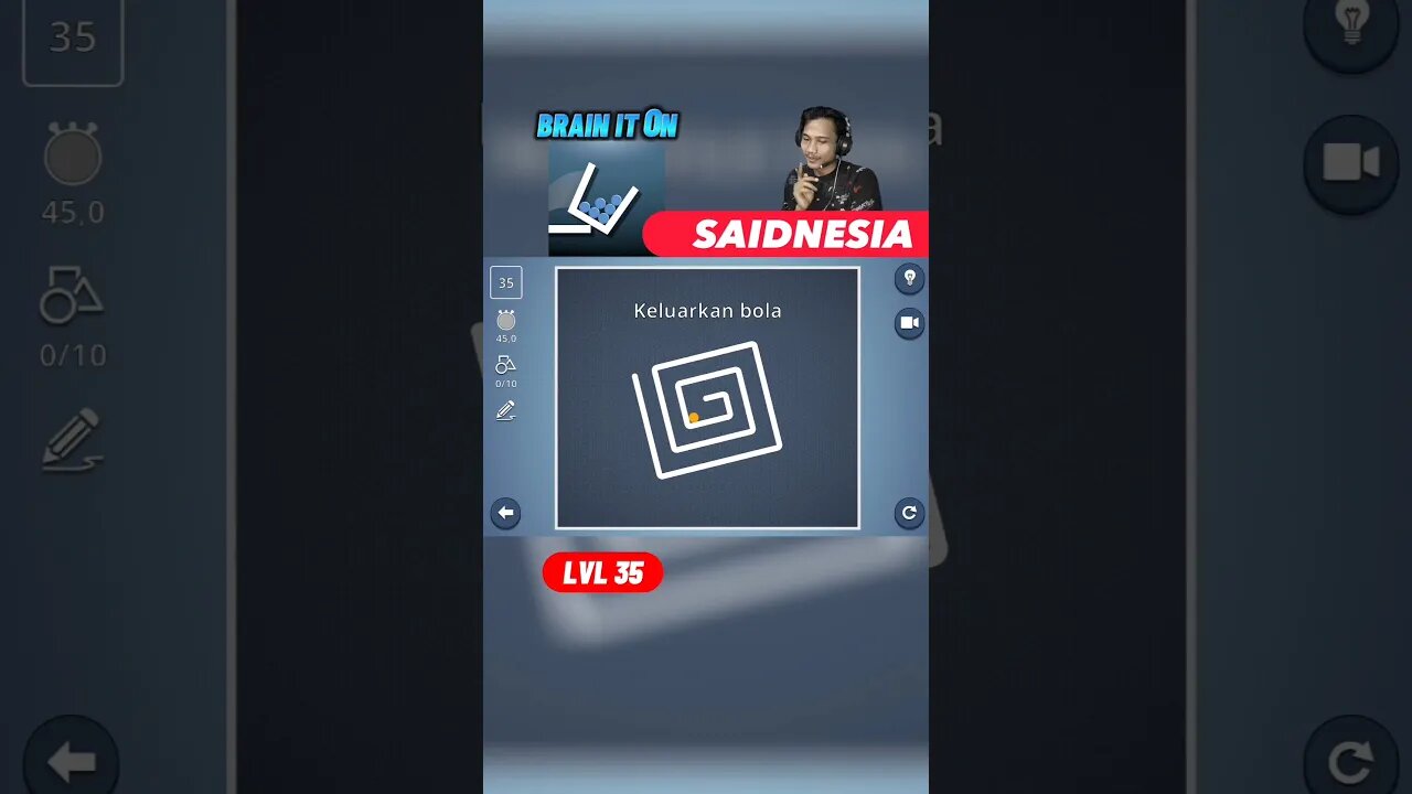 Asah otak: keluarkan bola | Brain it on level 35