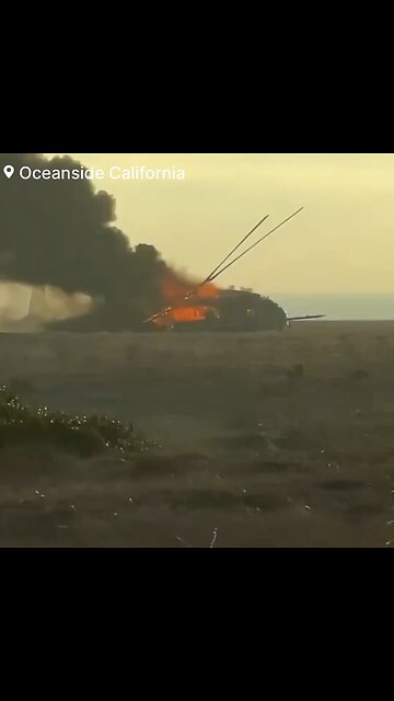 🚨#BREAKING: Military Helicopter Crash Sparks Flames at Camp Pendleton