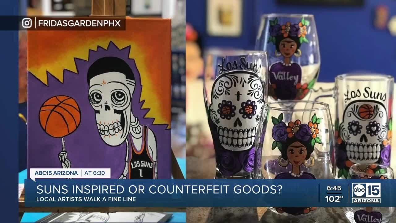 Local artists walk fine line using the Suns to profit