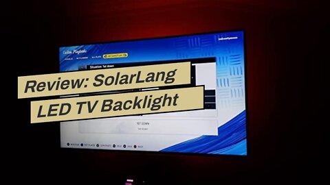 Review: SolarLang LED TV Backlight kit with Remote, 3.3ft Suitable for 24-40 inch TV PC Monitor...