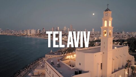 Above The Coast of Tel Aviv 4K