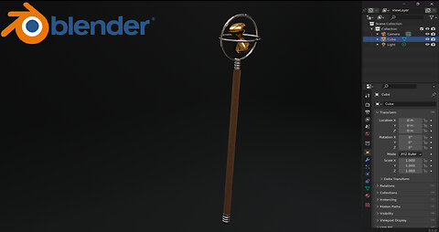 Modeling a stick in blender #28