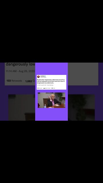 Cancelling student loan debt is bad for the military???