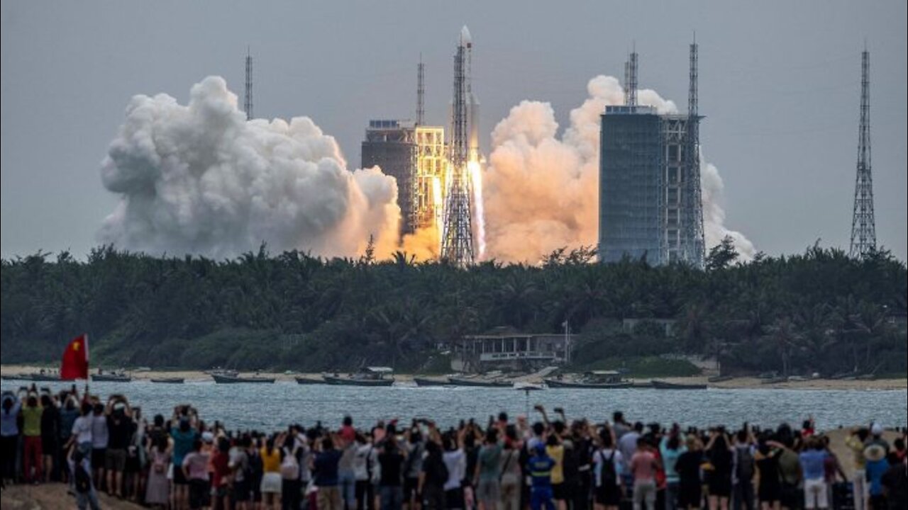 Out of Control China Rocket Falling back to Earth