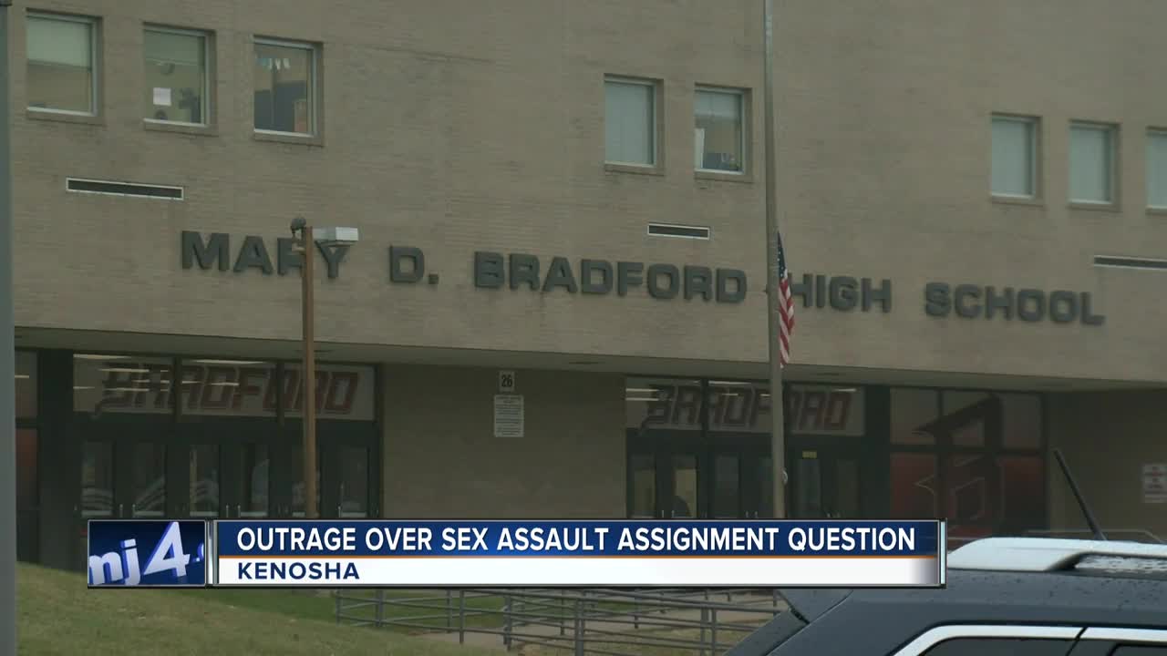 Parents upset over Kenosha High School sexual assault assignment