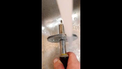 Narrow Tesla Turbine Water Test