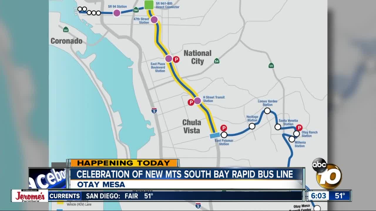 New MTS bus line to give South Bay commuter fast path to downtown