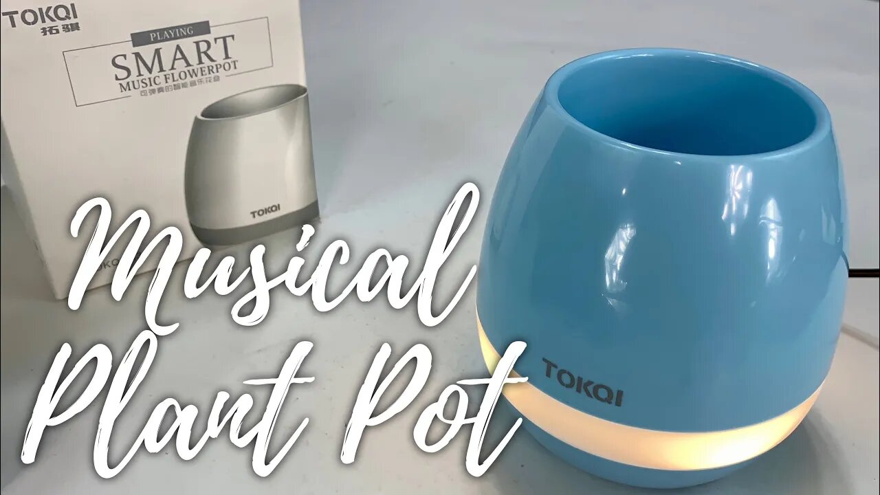 Smart Plant Pot with Bluetooth Music and Night Light by TOKQI Unboxing