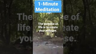 One minute meditation