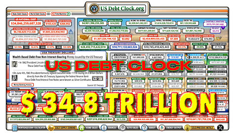 US Debt Clock - As Of June 23rd, 2024 At 10:20 AM