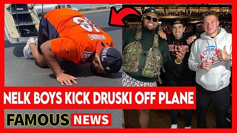 Druski 2 Funny Gets Kicked Off A Private Jet With The NELK Boys | Famous News