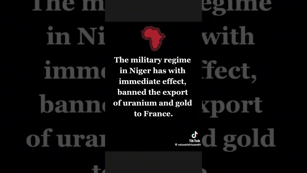 #Niger Bans Export Of #uranium & #gold To #France