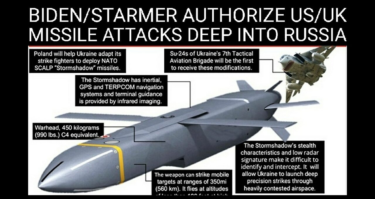 Biden/Starmer Authorize US/UK Missile Strikes Deep Into Russia From Ukraine 11-17-2024