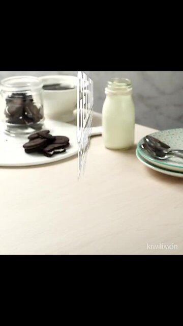 Oreo jelly with chocolate