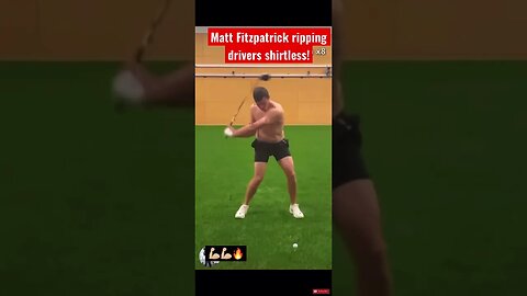 Matt Fitzpatrick rips a driver shirtless! #mattfitzpatrick #golf #theopen