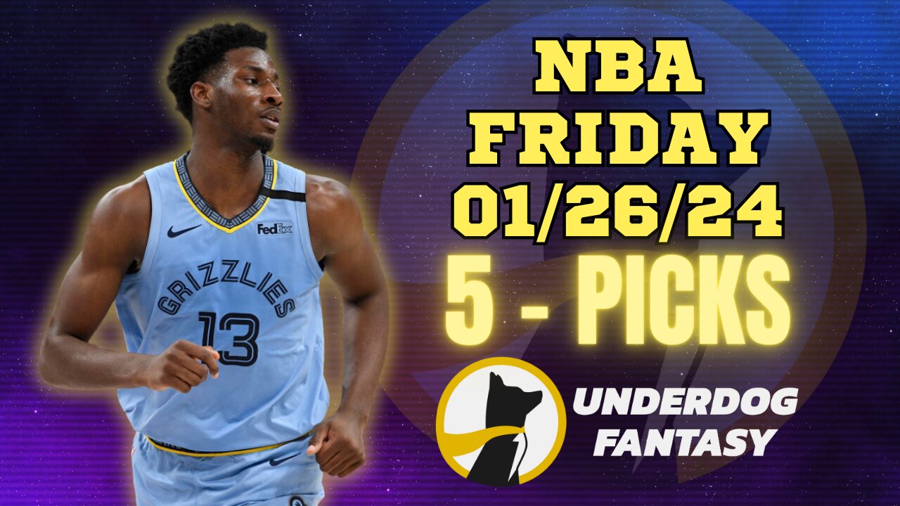 #UNDERDOGFANTASY | BEST #NBA PLAYER PROPS FOR FRIDAY | 01/26/24 | BEST BETS | #BASKETBALL | TODAY