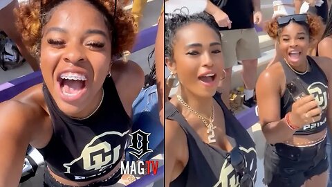 Deion Sanders Daughter Shelomi & Mom Pilar Celebrate Colorado's Win Over TCU! 🏈