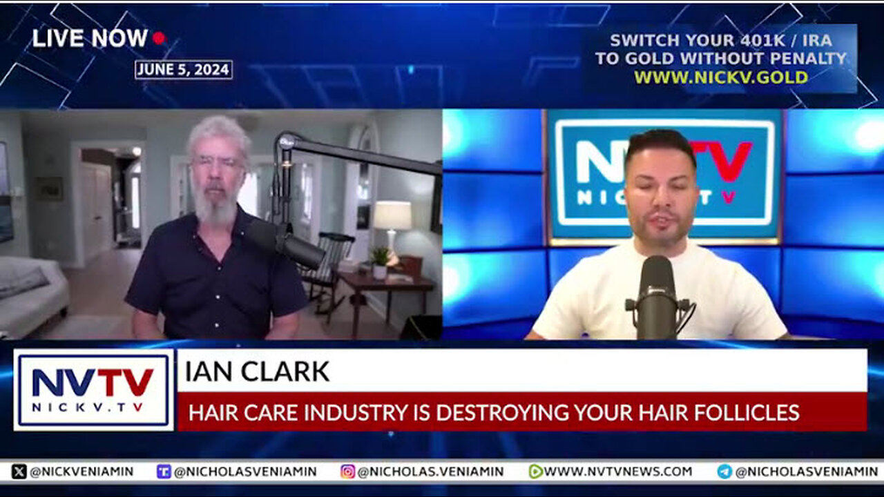 Ian Clark Discusses Hair Care Industry Destroying Your Hair Follicles with Nicholas Veniamin