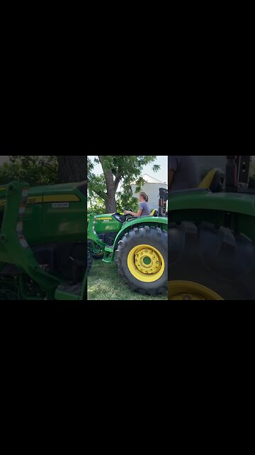 Learning to drive and building a new chicken coop wall on the Grumpy Farmstead today.