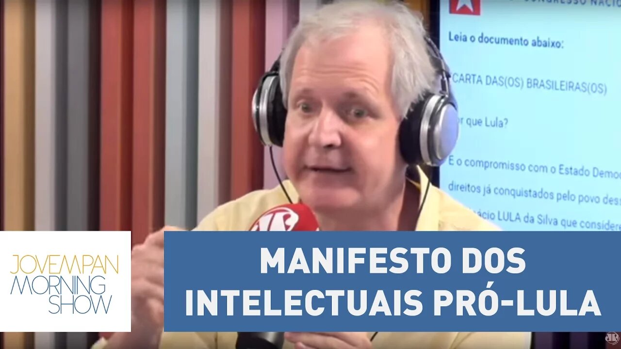 Lembra do manifesto dos intelectuais pró-Lula? Augusto Nunes explica "correção" do texto