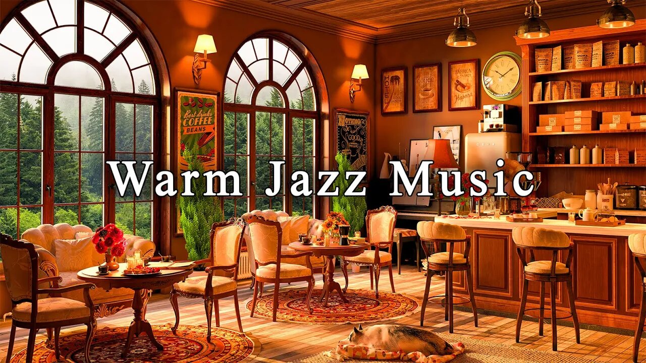 Jazz Relaxing Music ☕ Cozy Coffee Shop Ambience ~ Smooth Jazz Instrumental Music | Background Music