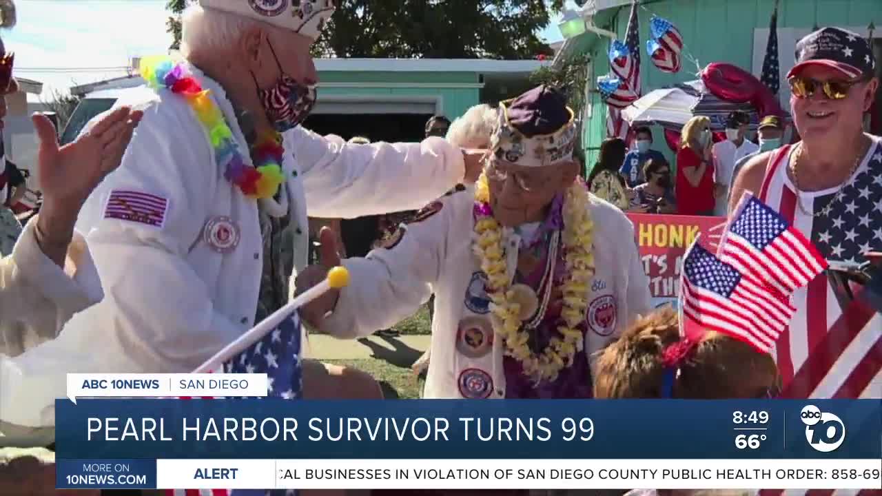 San Diego Pearl Harbor survivor turns 99