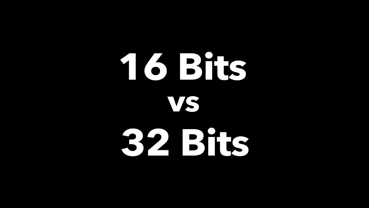 16Bits vs 32Bits - TIFF Files