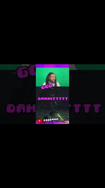 MAN BRAVELY CHASES OFF HUGE BAT #gaming #starwars #jedifallenorder #funny #rage