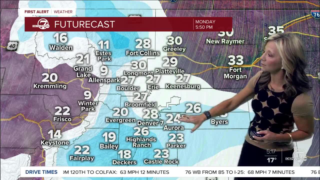 Monday 5:15 a.m. forecast