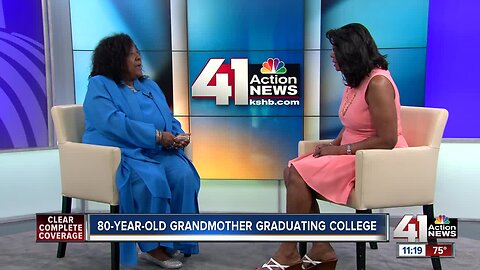 Grandmother graduates college