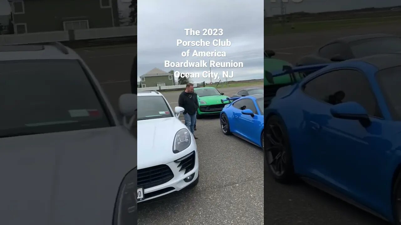 2023 Porsche Club of America Boardwalk Reunion early morning staging at the Ocean City, NJ Airport.