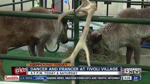 Santa's reindeer at Tivoli Village