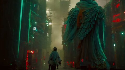 you're relaxing to angelic cyberpunk music in SAN DELANGOLIA