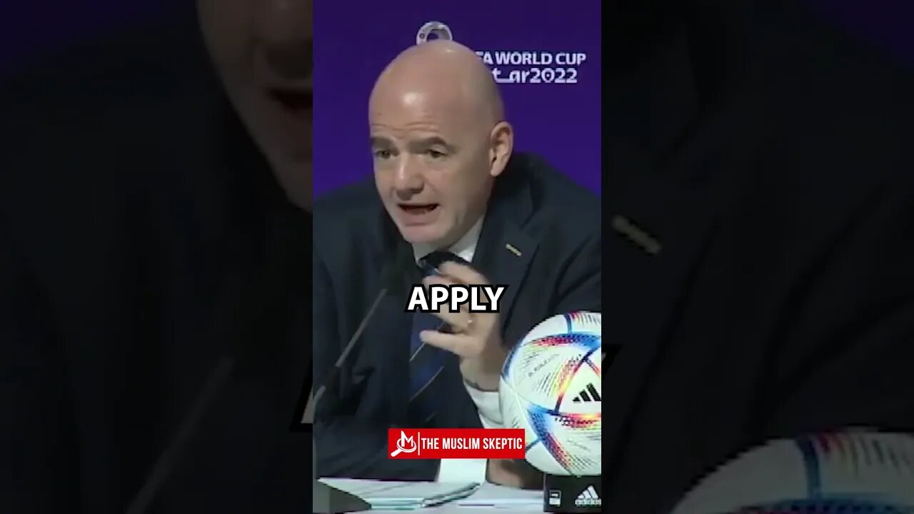FIFA Pres Scolds European Beer Drinkers, Defends Qatar #worldcup #shorts