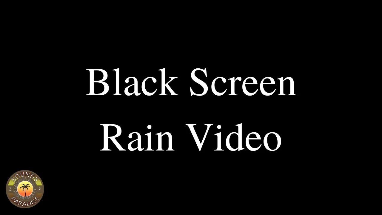 BLACK SCREEN Rain Ambience LIVE in Nature| SLEEP Instantly| Take away stresses.