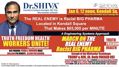 The REAL ENEMY is Racist BIG PHARMA located in Kendall Sq. that makes $65,000 per MINUTE.