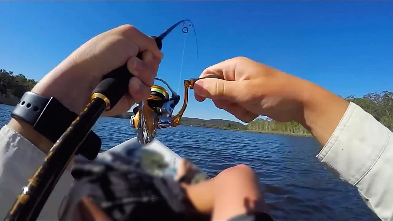 I hooked a MASSIVE fish! kayak fishing