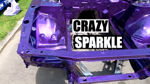 Seeing our Project Car's Freshly Painted Engine Bay for the First Time!