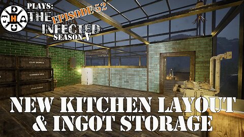 Half Brick & Half Glass Walls Look Amazing! And More Storage! The Infected Gameplay S5EP52