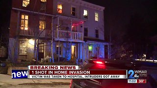 Man shot during home invasion robbery in North Baltimore