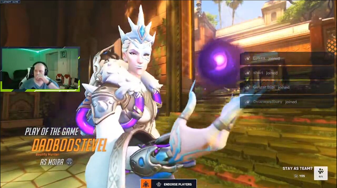 Healer getting player of the game