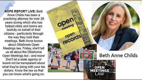 ROPE Report LIVE: Beth Anne Childs - Open Meetings Law